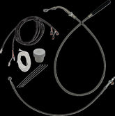 Fat Baggers Inc. Ez Install Kt H Bar Plus 8" Flht, Flhx Models 21 23 Braid Brake & Clutch Lines Fat Baggers Inc.