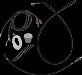 Fat Baggers Inc. Ez Install Kt H Bar Plus 6" Flht, Flhx Models 21 23 Blk Brake & Clutch Lines Fat Baggers Inc.