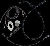 Fat Baggers Inc. Ez Install Kt H Bar Plus 8" Flht, Flhx Models 21 23 Blk Brake & Clutch Lines Fat Baggers Inc.
