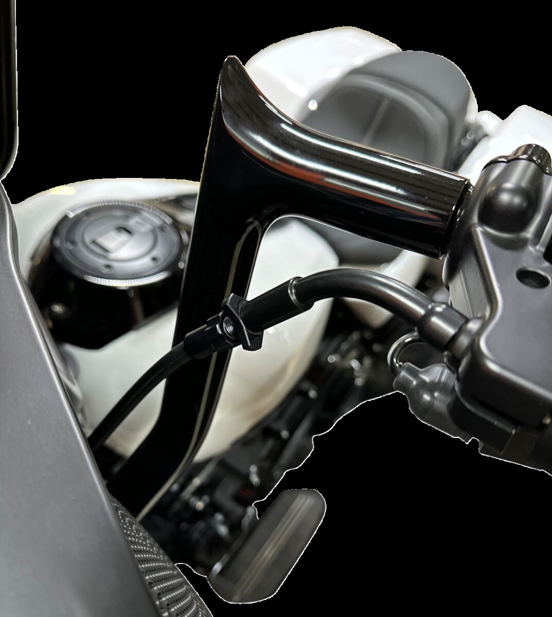 Fat Baggers Inc. Ez Install Upper Cltch Cbl +2" Flhx,Se Fltr,Se Black Brake & Clutch Lines Fat Baggers Inc.