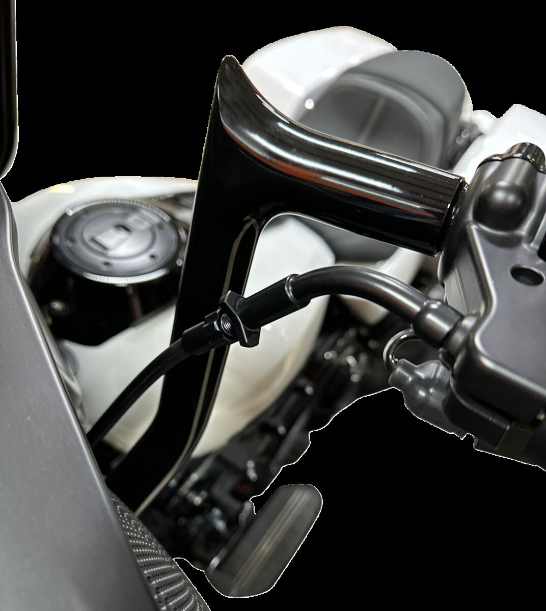 Fat Baggers Inc. Ez Install Upper Cltch Cbl +10" Flhx,Se Fltr,Se Black Brake & Clutch Lines Fat Baggers Inc.