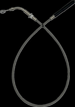 Fat Baggers Inc. Ez Install Upper Cltch Cbl +4" Fltr Flhx Models 21 23 Braid Brake & Clutch Lines Fat Baggers Inc.