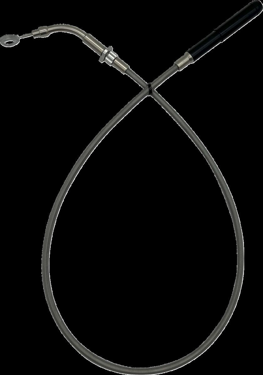 Fat Baggers Inc. Ez Install Upper Cltch Cbl +4" Fltr Flhx Models 21 23 Braid Brake & Clutch Lines Fat Baggers Inc.