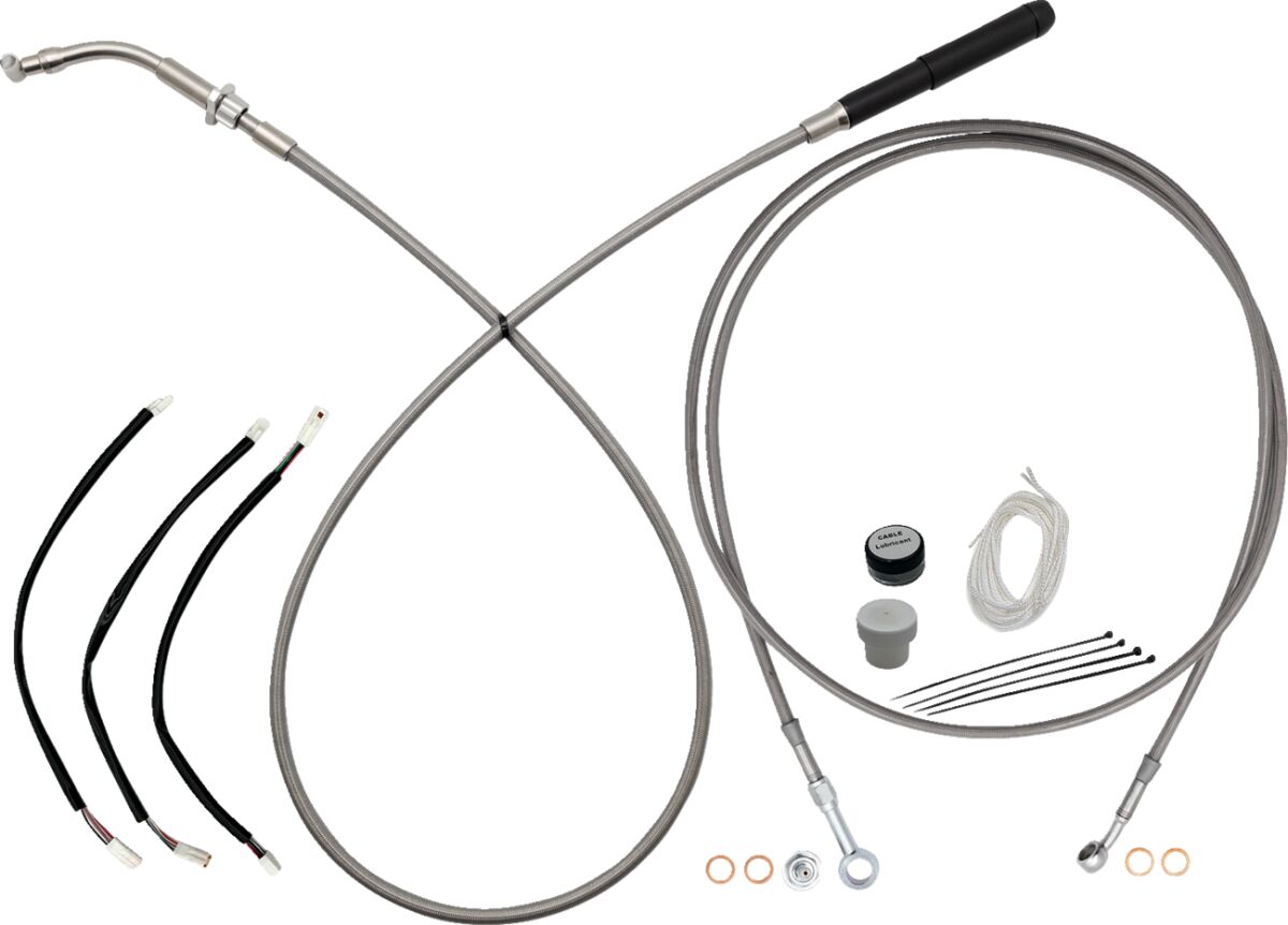 Fat Baggers Inc. Ez Instl Kt Upper Cltch Cbl Br CLUTCH & BRAKE CABLE/HOSE KITS Fat Baggers Inc.