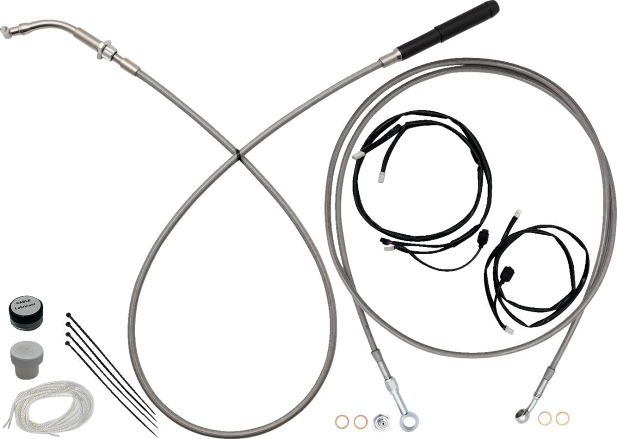 Fat Baggers Inc. Ez Instl Kt Upper Cltch Cbl Br CLUTCH & BRAKE CABLE/HOSE KITS Fat Baggers Inc.