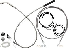 Fat Baggers Inc. Ez Instl Kt Upper Cltch Cbl Br CLUTCH & BRAKE CABLE/HOSE KITS Fat Baggers Inc.