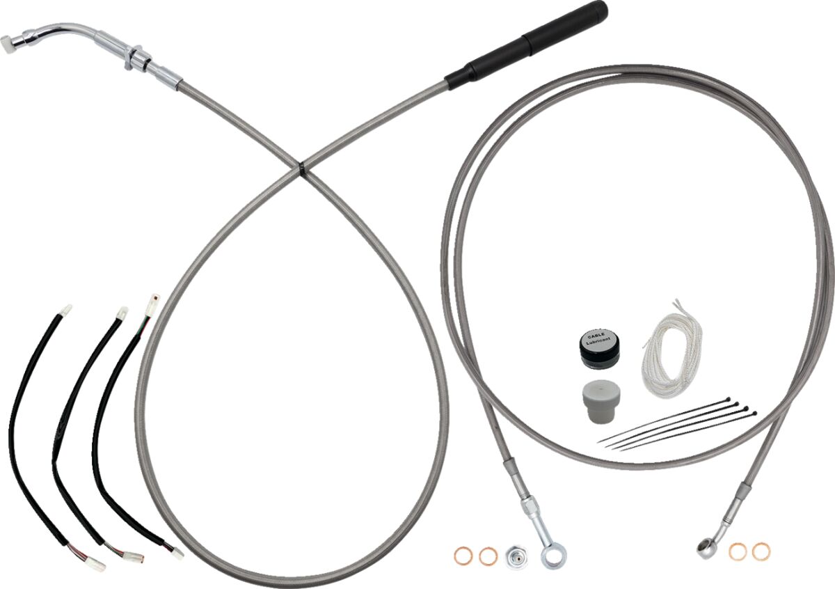 Fat Baggers Inc. Ez Instl Kt Upper Cltch Cbl Br CLUTCH & BRAKE CABLE/HOSE KITS Fat Baggers Inc.