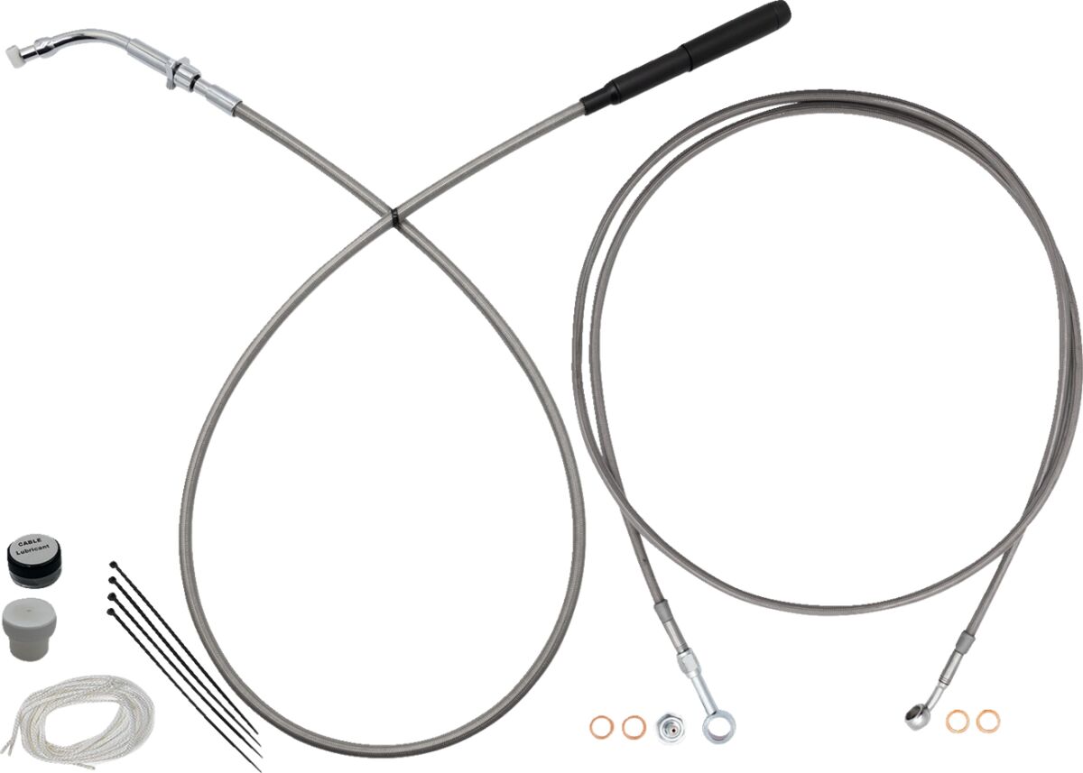 Fat Baggers Inc. Ez Kt Full Len 14 Bars Cr CLUTCH & BRAKE CABLE/HOSE KITS Fat Baggers Inc.