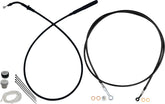 Fat Baggers Inc. Ez Kt Full Len 14 Bars Bk Viny CLUTCH & BRAKE CABLE/HOSE KITS Fat Baggers Inc.