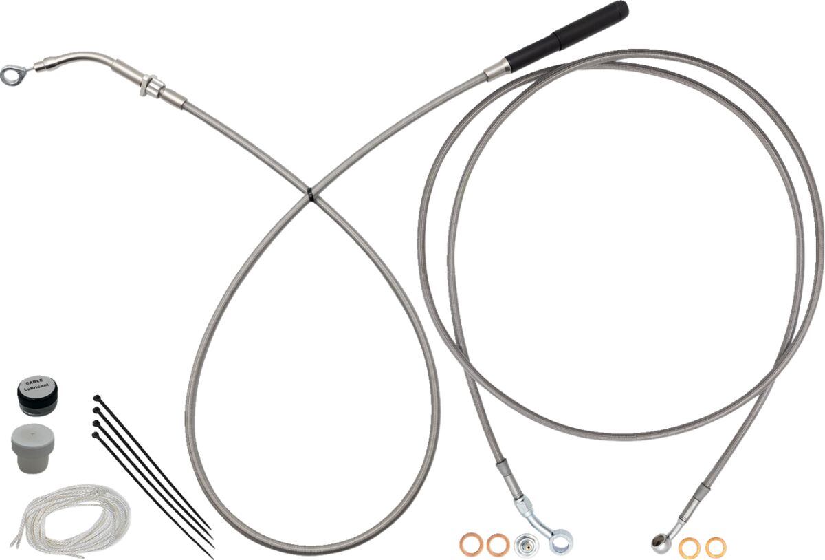 Fat Baggers Inc. Ez Kt Full Len 14 Bars CLUTCH & BRAKE CABLE/HOSE KITS Fat Baggers Inc.