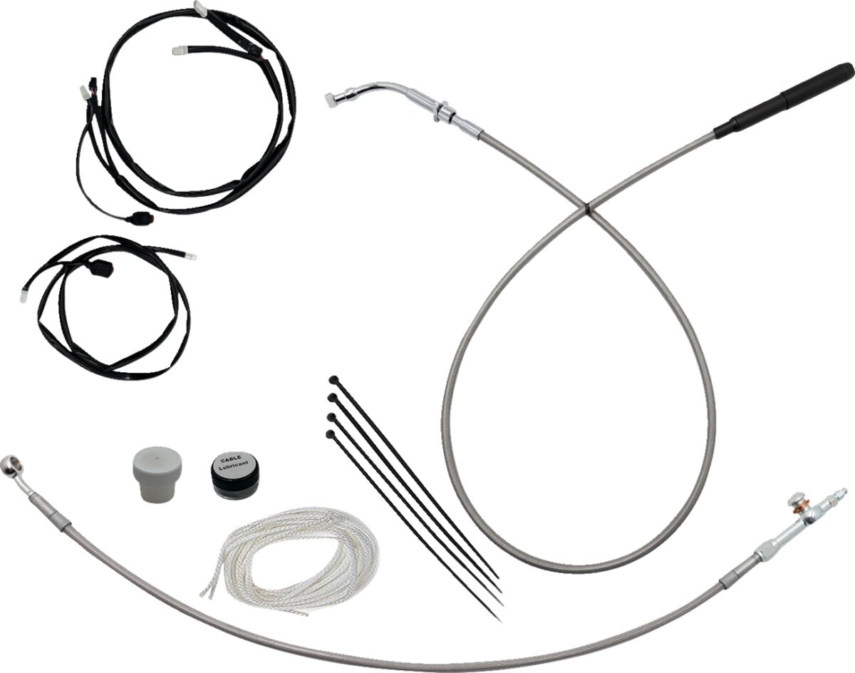 Fat Baggers Inc. Ez Kt Full Len 13 14 Bars Cr CLUTCH & BRAKE CABLE/HOSE KITS Fat Baggers Inc.