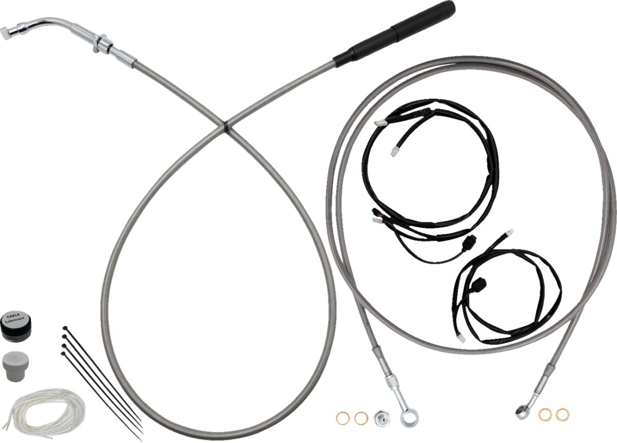 Fat Baggers Inc. Ez Instl Kt Upper Cltch Cbl Br CLUTCH & BRAKE CABLE/HOSE KITS Fat Baggers Inc.