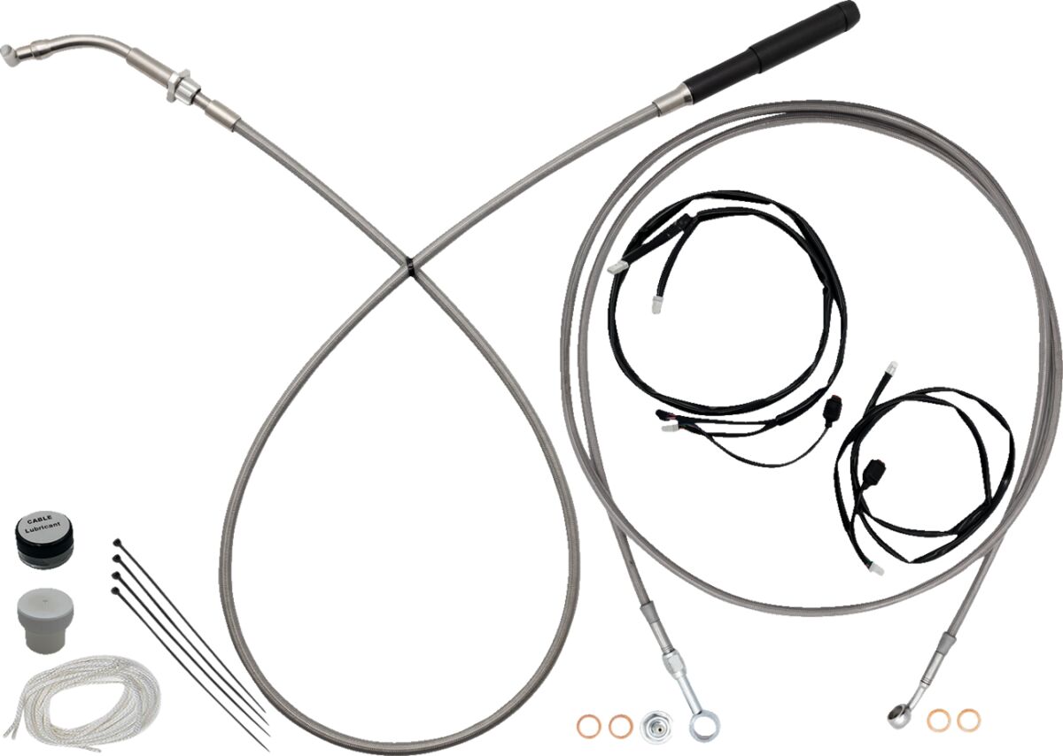 Fat Baggers Inc. Ez Instl Kt Upper Cltch Cbl Br CLUTCH & BRAKE CABLE/HOSE KITS Fat Baggers Inc.