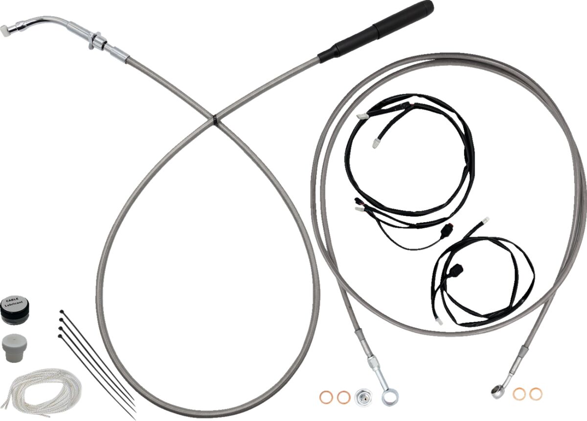 Fat Baggers Inc. Ez Instl Kt Upper Cltch Cbl Br CLUTCH & BRAKE CABLE/HOSE KITS Fat Baggers Inc.