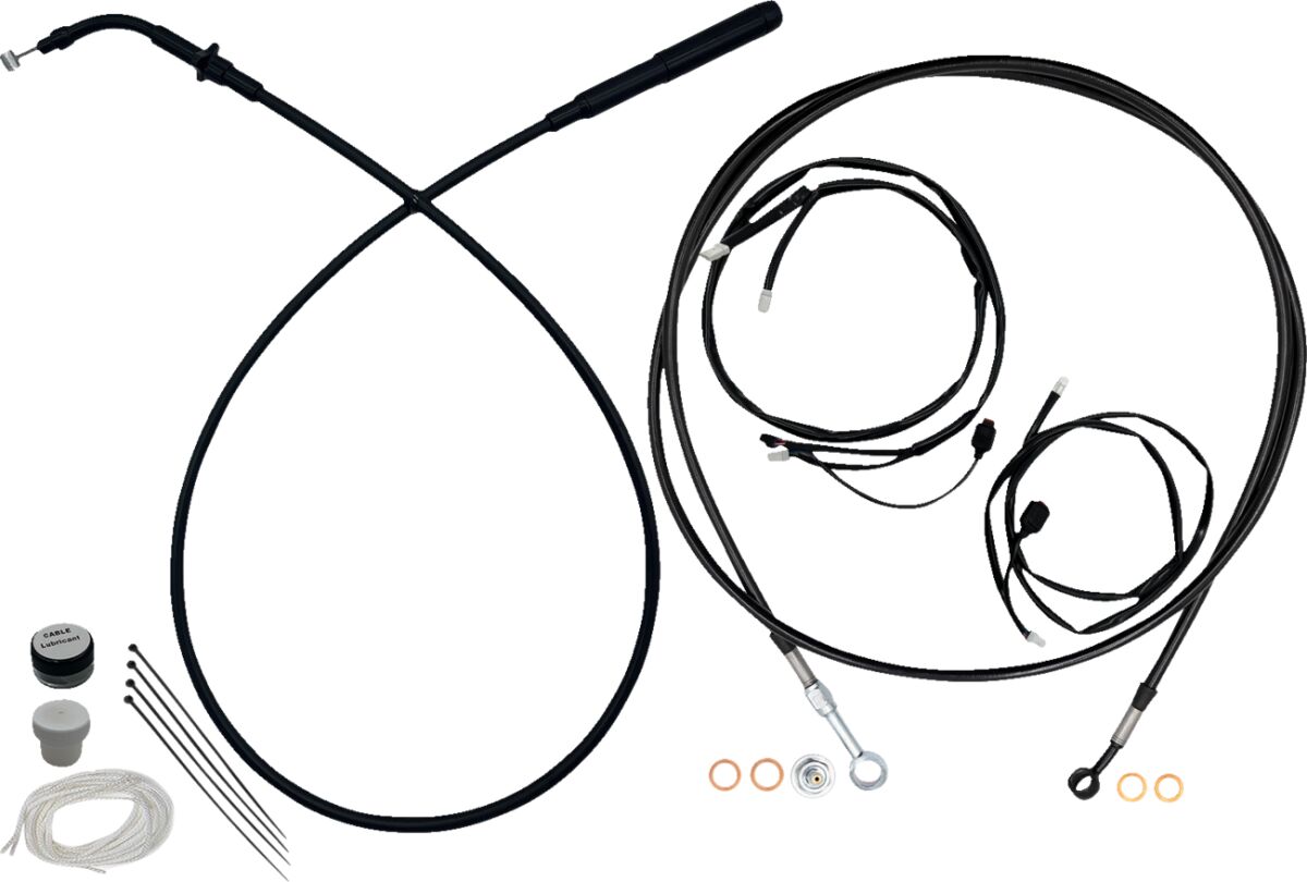 Fat Baggers Inc. Ez Instl Kt Upper Cltch Cbl Br CLUTCH & BRAKE CABLE/HOSE KITS Fat Baggers Inc.