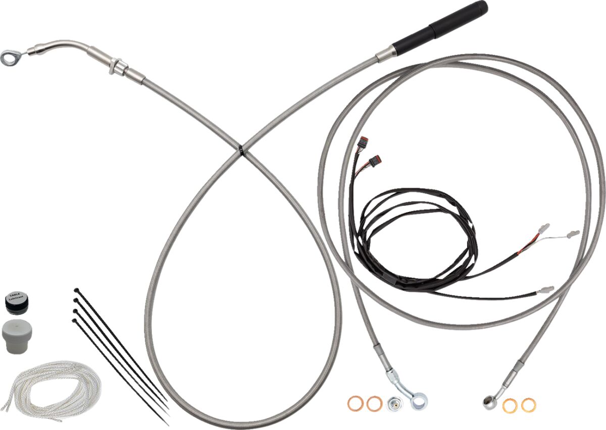 Fat Baggers Inc. Ez Instl Kt Upper Cltch Cbl Br CLUTCH & BRAKE CABLE/HOSE KITS Fat Baggers Inc.