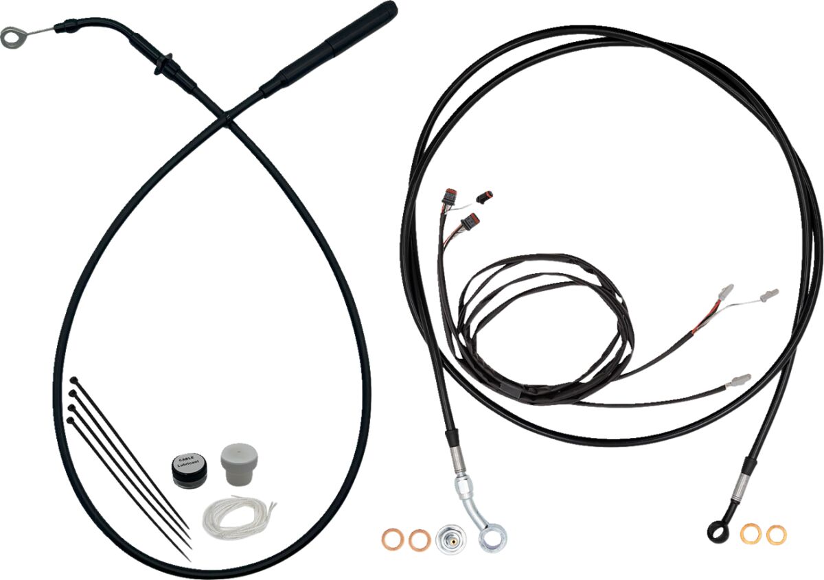 Fat Baggers Inc. Ez Instl Kt Upper Cltch Cbl Br CLUTCH & BRAKE CABLE/HOSE KITS Fat Baggers Inc.