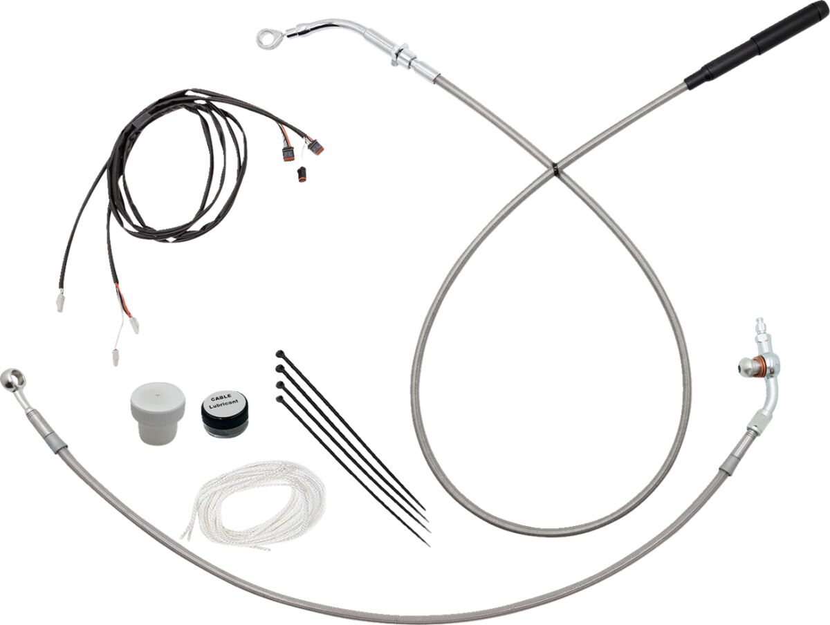 Fat Baggers Inc. Ez Instl Kt Upper Cltch Cbl Br CLUTCH & BRAKE CABLE/HOSE KITS Fat Baggers Inc.