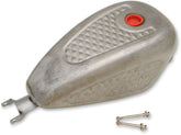 Drag Specialties Tank Gas Custom 3 Gallon Diamond Pattern Raw Gas Tank Drag Specialties