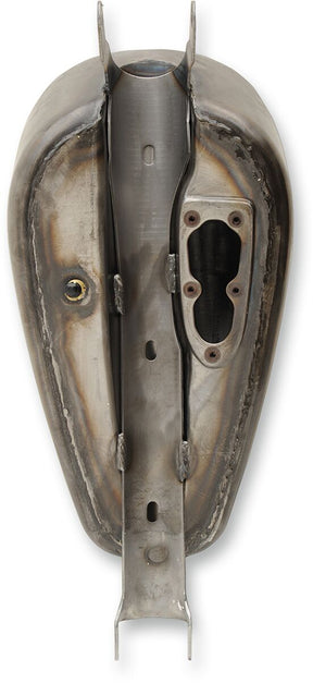 Drag Specialties Tank Gas Custom 3 Gallon Diamond Pattern Raw Gas Tank Drag Specialties