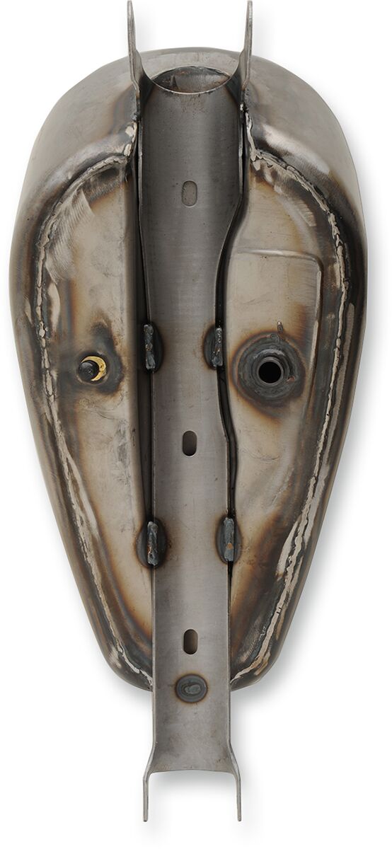 Drag Specialties Tank Gas Custom 3 Gallon Peanut Style Raw Gas Tank Drag Specialties