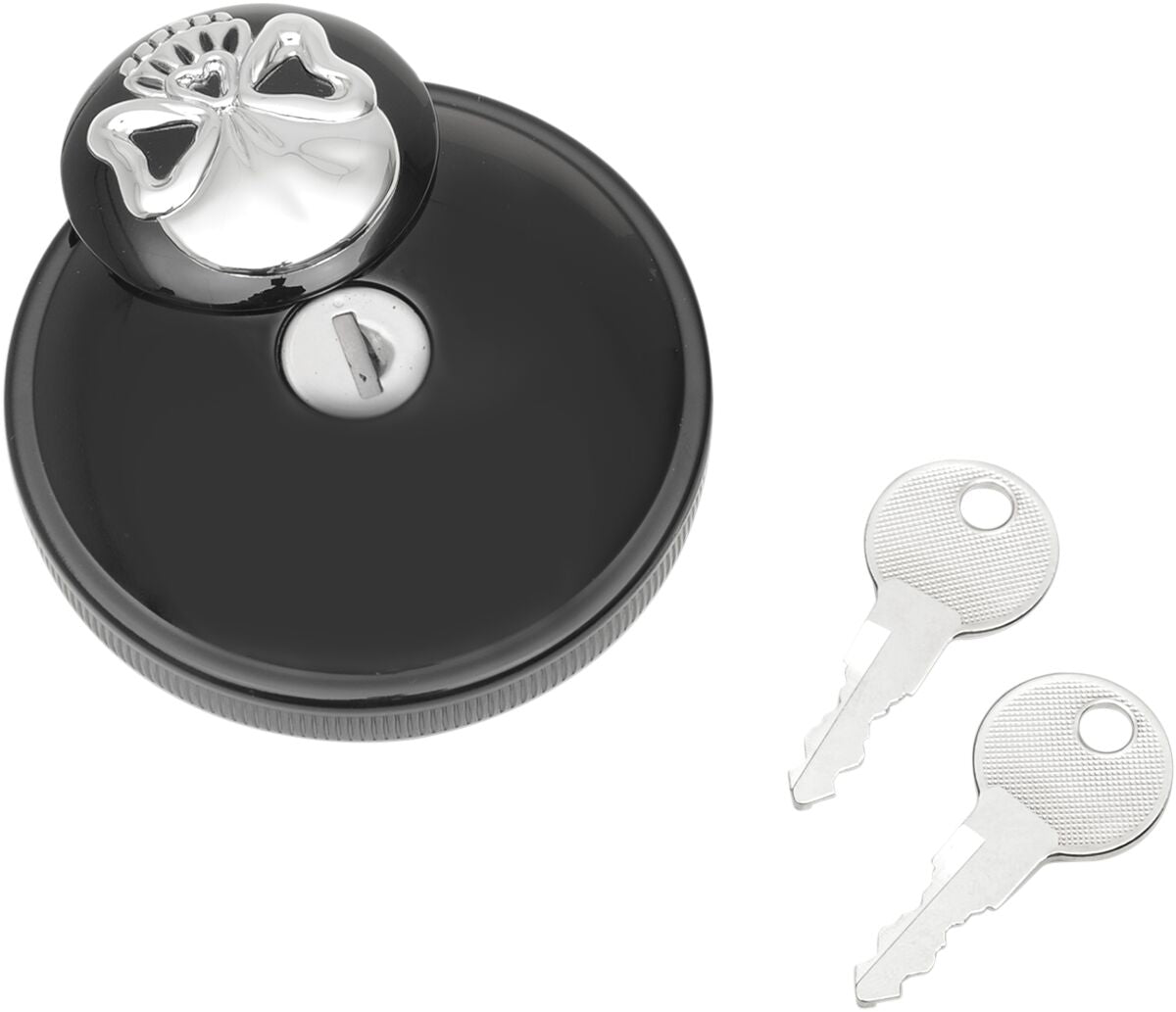 Drag Specialties Cap Vnt W/Lock Skl Blk Gas Cap Drag Specialties