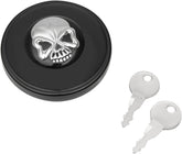 Drag Specialties Cap N Vnt W/Lock Skl Blk Gas Cap Drag Specialties