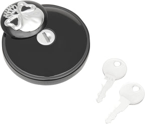 Drag Specialties Cap N Vnt W/Lock Skl Blk Gas Cap Drag Specialties