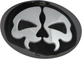 Drag Specialties Door Fuel Split Skull Black Gas Cap Drag Specialties