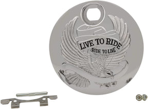 Drag Specialties Door Fuel Cover Chrome Gas Cap Drag Specialties