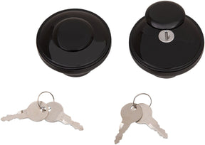 Drag Specialties Cap Gas Lock Blk N/Vent Gas Cap Drag Specialties