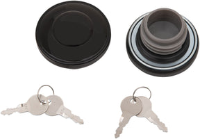 Drag Specialties Cap Gas Lock Blk N/Vent Gas Cap Drag Specialties