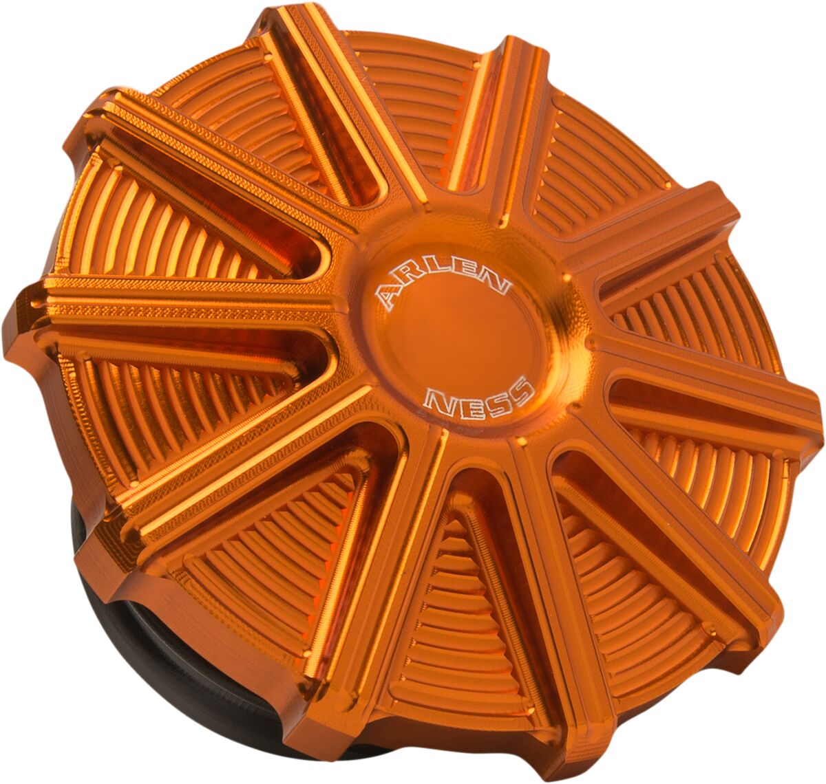 10-Gauge Gas Cap, Orange Gas Cap Arlen Ness