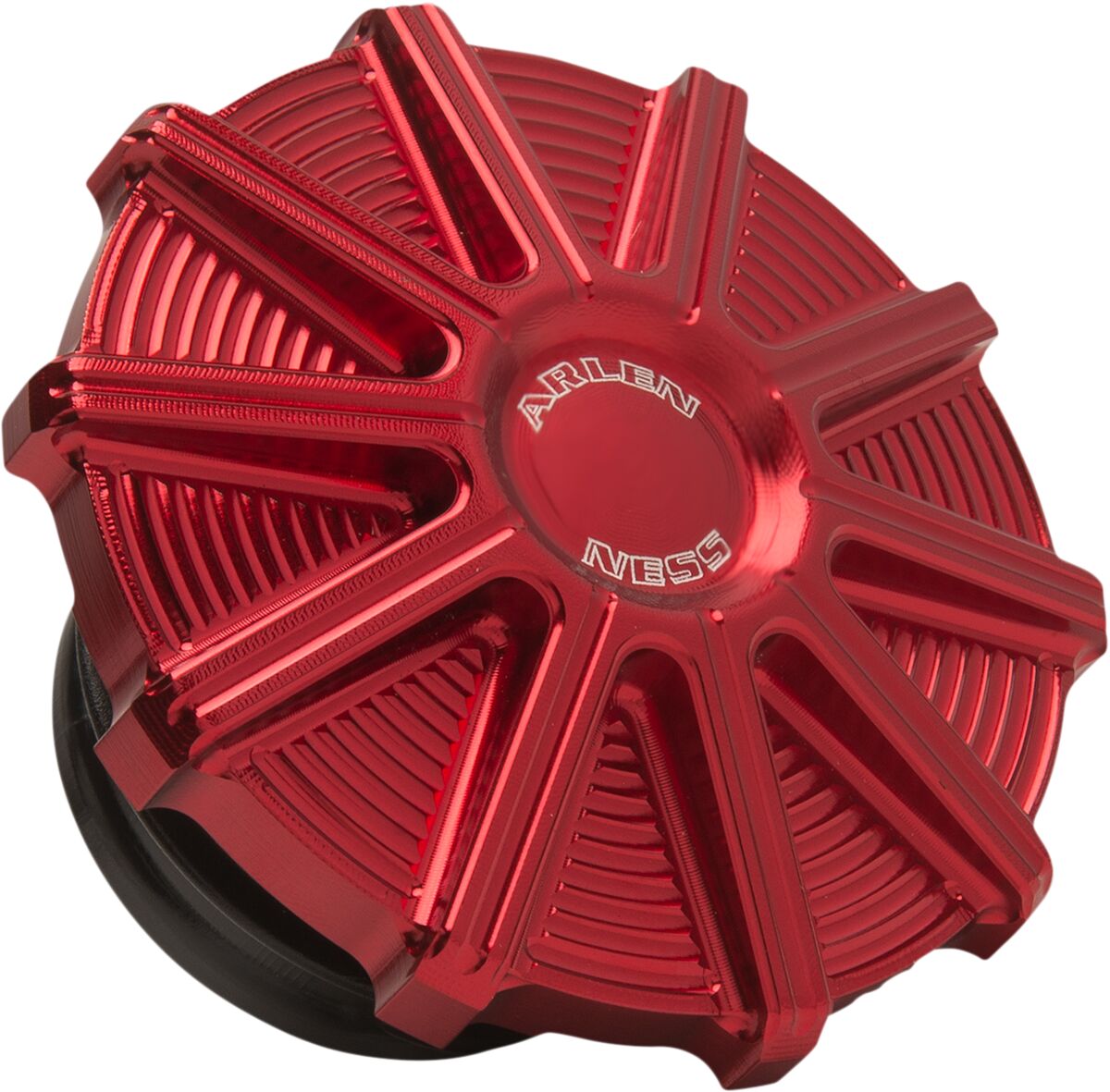 10-Gauge Gas Cap, Red Gas Cap Arlen Ness