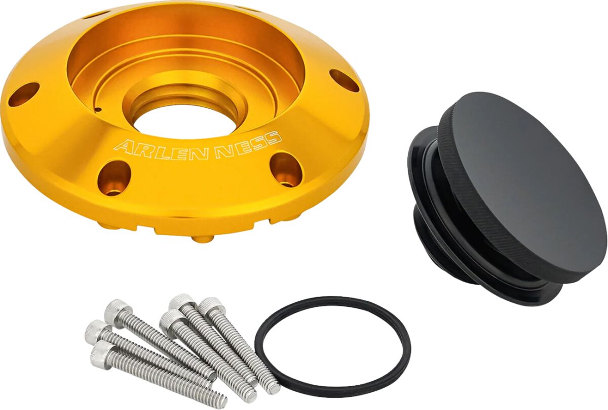 Arlen Ness Gas Cap Pop Up Gold 24+ Tourin Gas Cap Arlen Ness