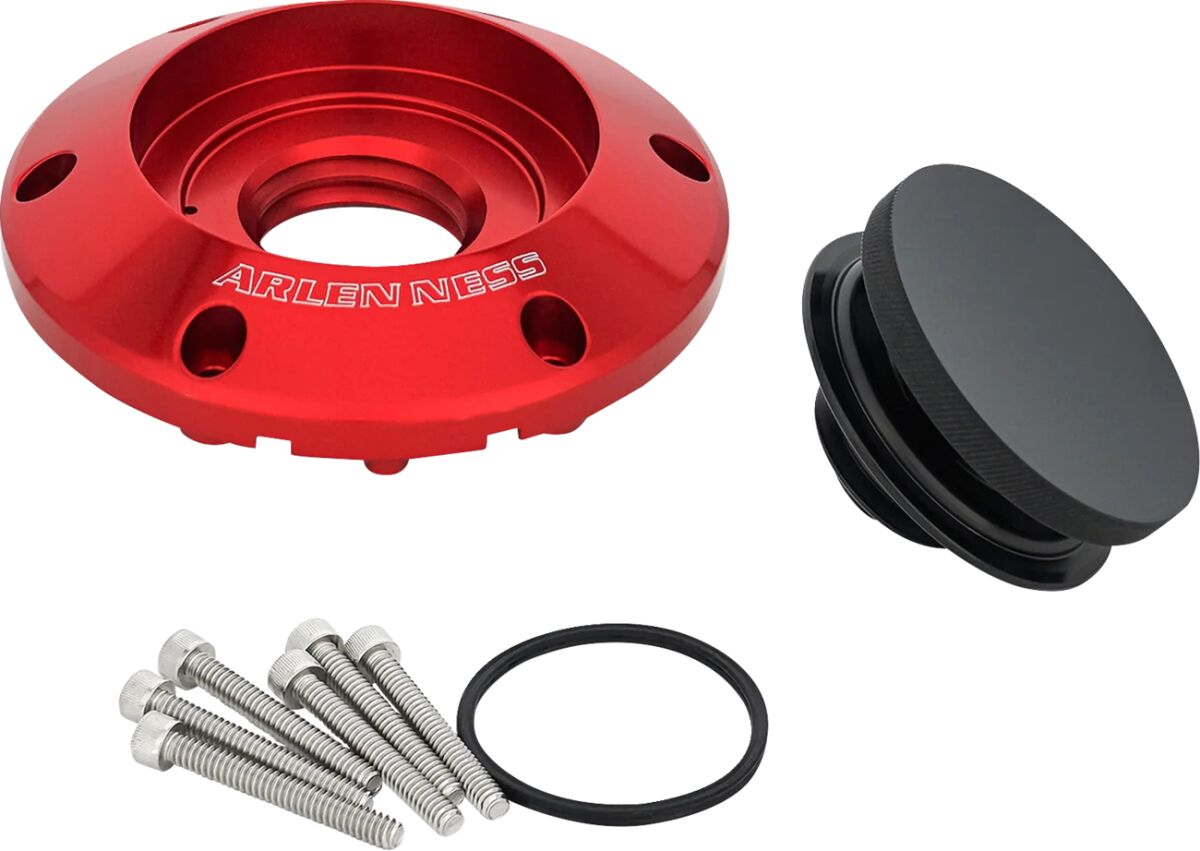 Arlen Ness Gas Cap Pop Up Red 24+ Touring Gas Cap Arlen Ness