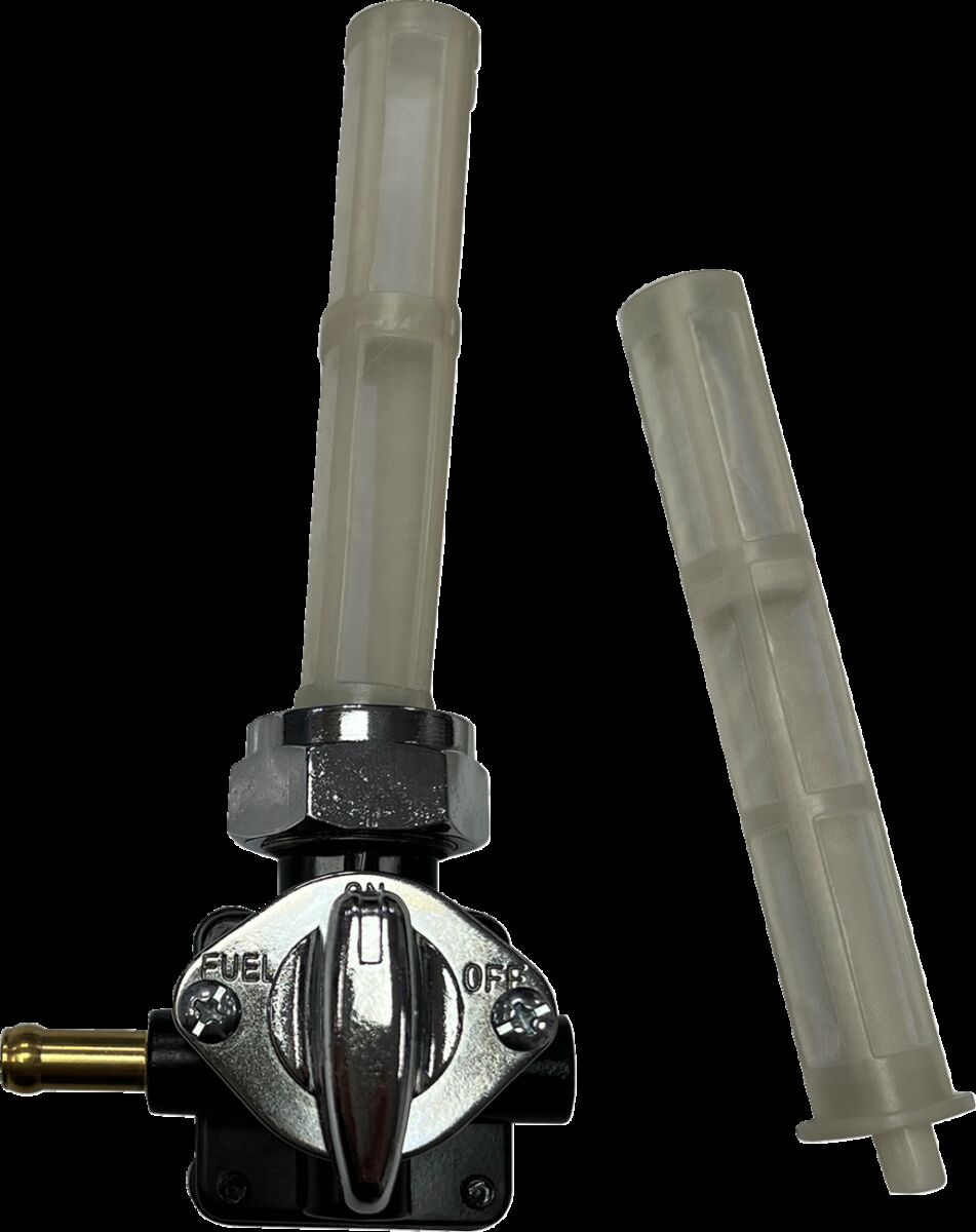 Drag Specialties Petcock Vac Left Outlet Blk GAS TANK VALVES/PETCOCKS Drag Specialties