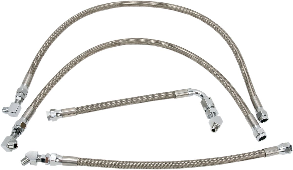 Drag Specialties Oil Line Kit Stainless Steel Oil Line Drag Specialties