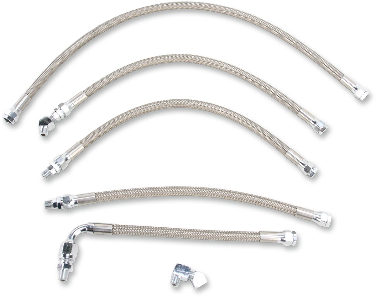 Drag Specialties Oil Line Kit Stainless Steel Oil Line Drag Specialties