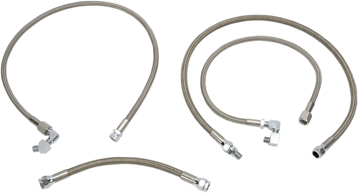 Drag Specialties Oil Line Kit Stainless Steel Oil Line Drag Specialties