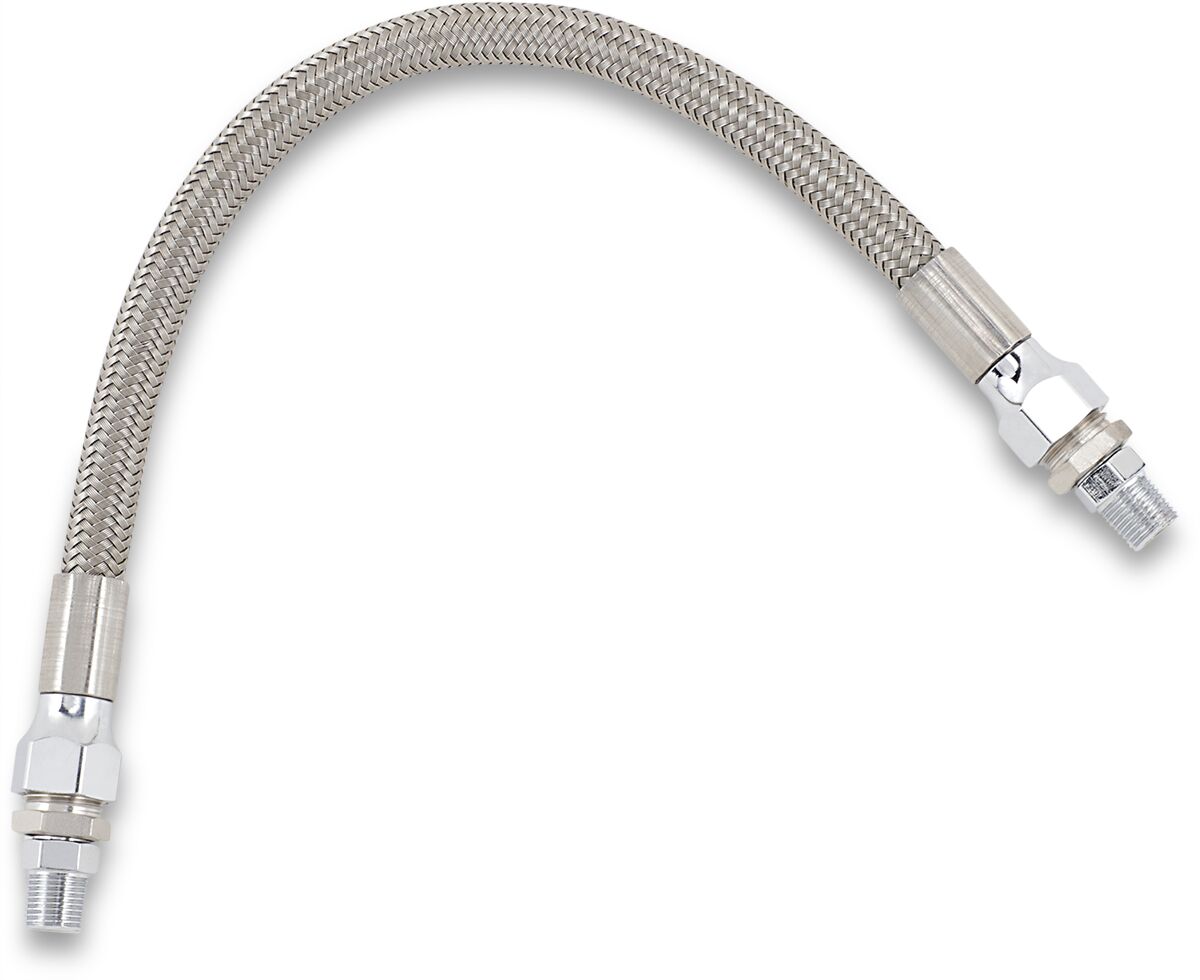 Drag Specialties 11 Ss Oil Line W/Fittings Oil Line Drag Specialties