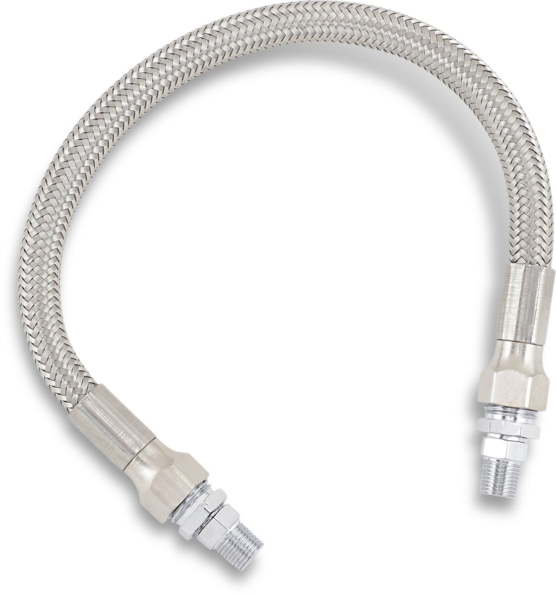 Drag Specialties 12 Ss Oil Line W/Fittings Oil Line Drag Specialties