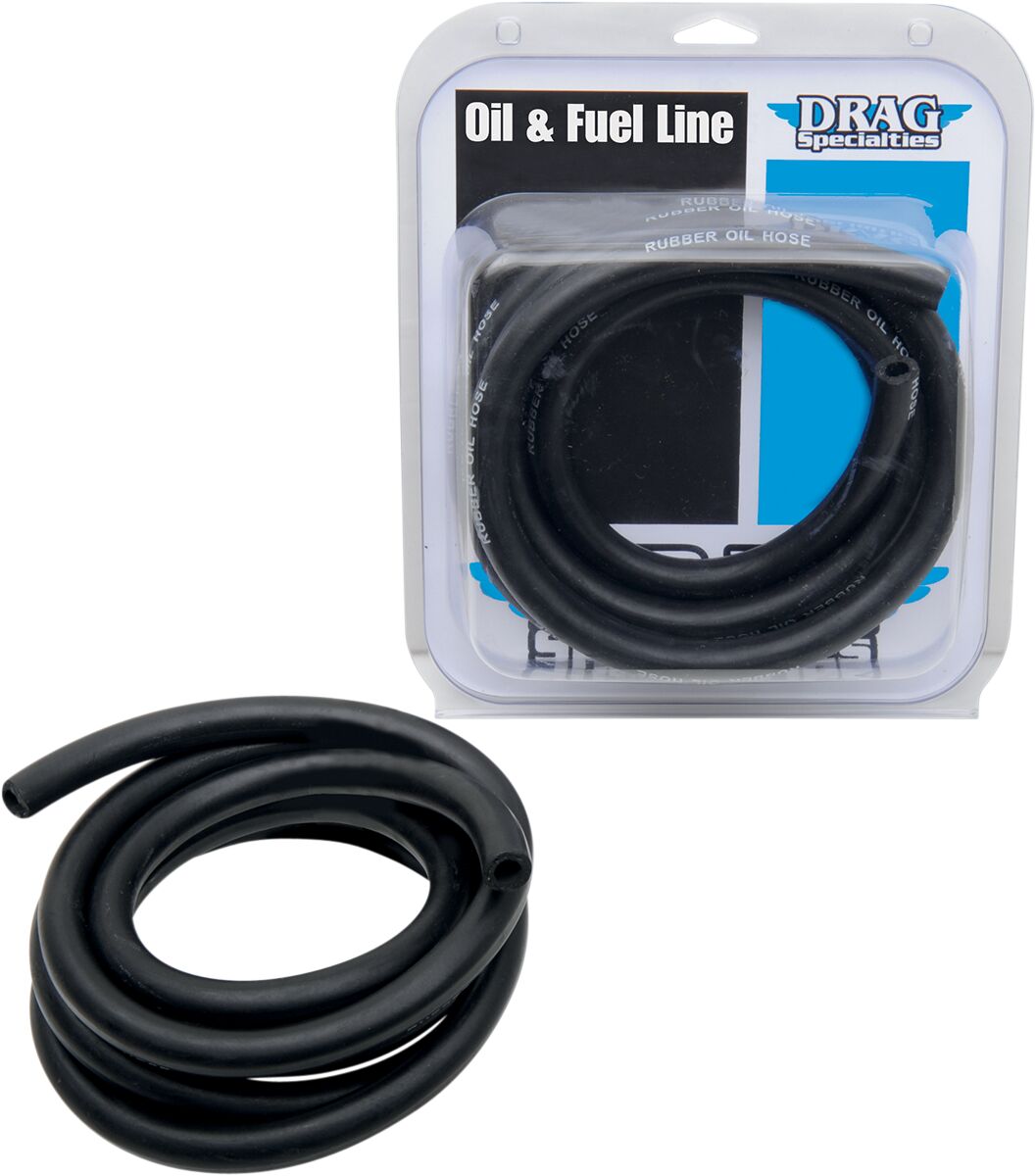 Drag Specialties Oil Line Blk 3/8 8' Usa Oil Line Drag Specialties