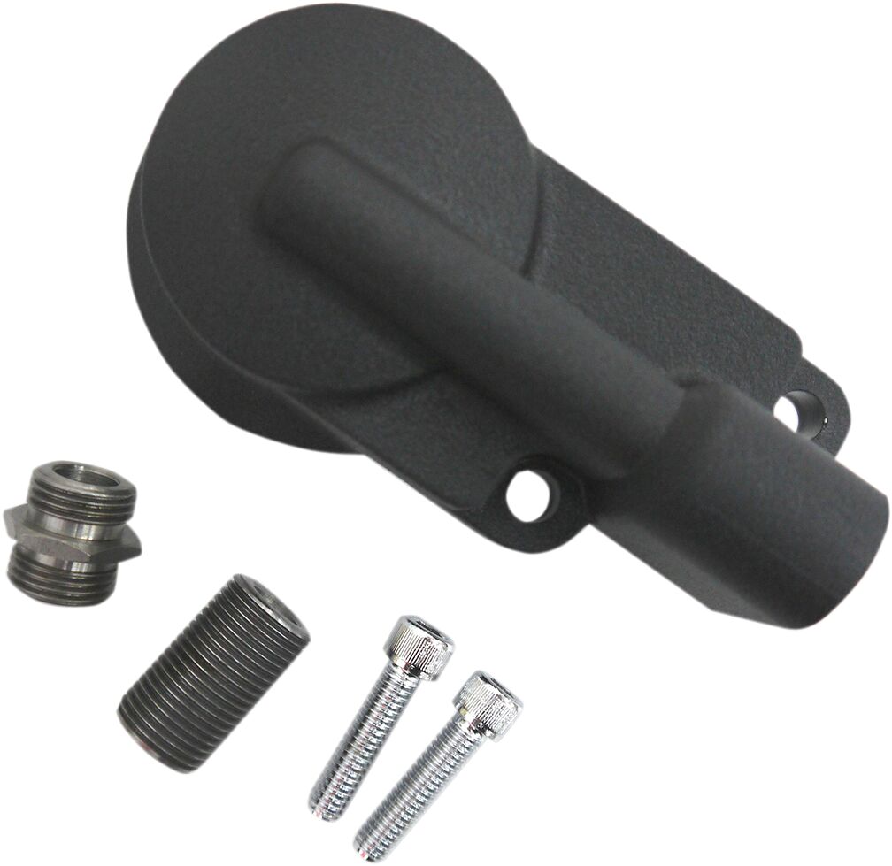 Drag Specialties Oil Filter Mount Black Oil Filter Drag Specialties