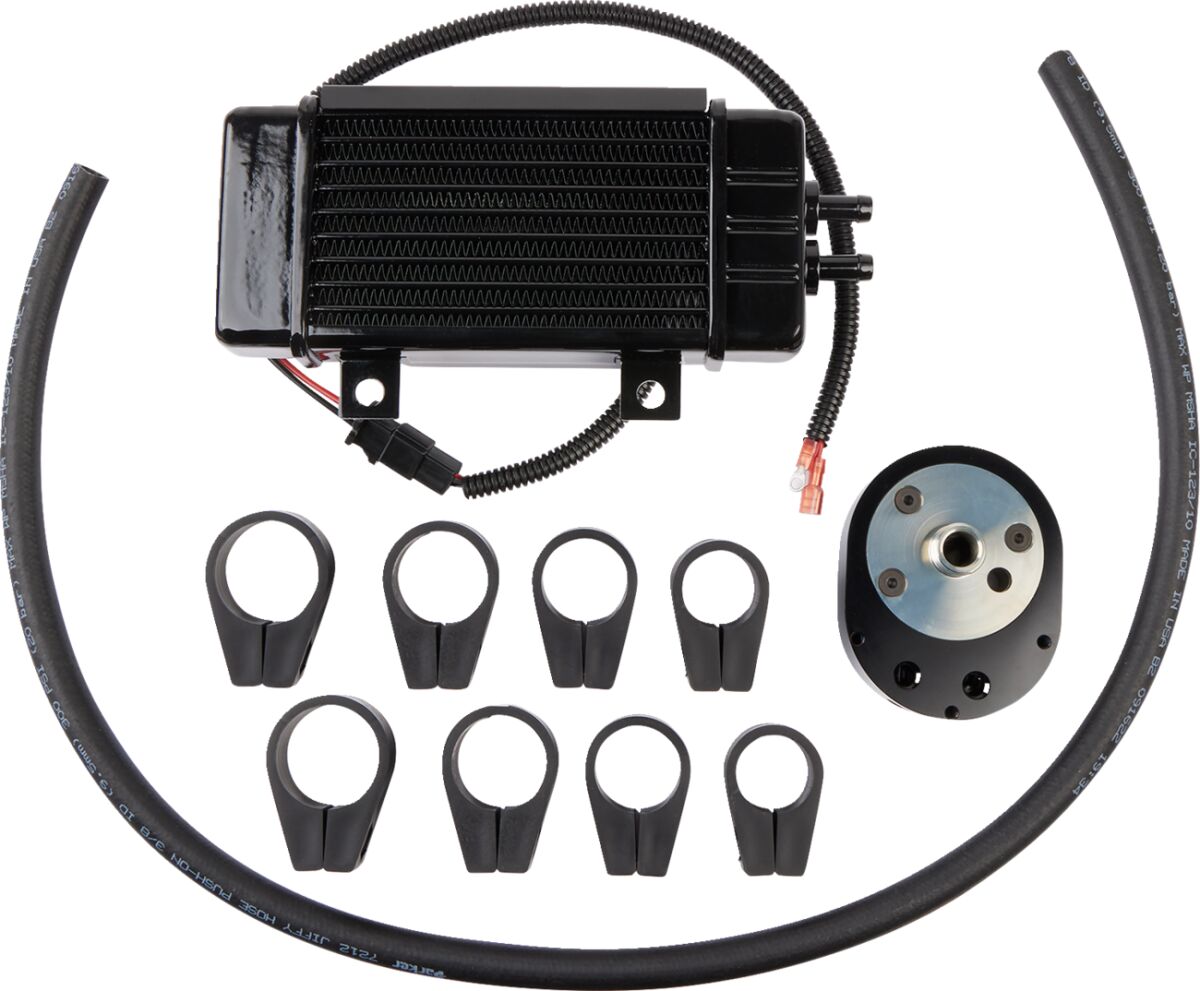 Jagg Oil Coolers Fan-assisted Vertical 10-row Oil Cooler System Oil Cooler Jagg Oil Coolers