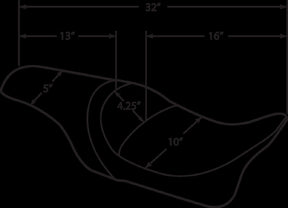 Drag Specialties Seats Seat Pred Smooth Flt/Hr SEATS-FOR HARLEY DRESSER/TOURI Drag Specialties