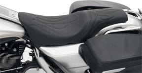Drag Specialties Seats Seat Pred Flame Flt/Hr SEATS-FOR HARLEY DRESSER/TOURI Drag Specialties