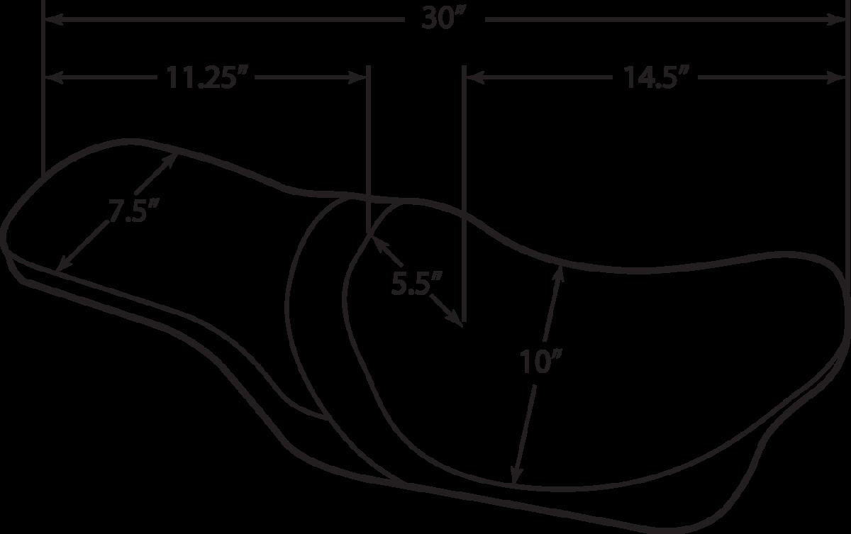 Drag Specialties Seats Seat Pred2 Up Sm 94 96 Flhr SEATS-FOR HARLEY DRESSER/TOURI Drag Specialties Seats