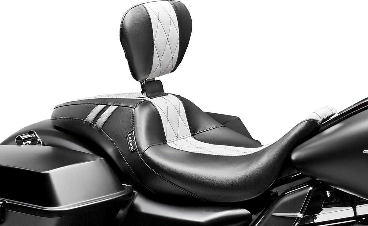 Outcast GT Backrest White Bel Air Inlay Seat - 08-23 Touring Seat Le Pera