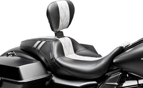 Outcast GT Backrest White Bel Air Inlay Seat - 08-23 Touring Seat Le Pera